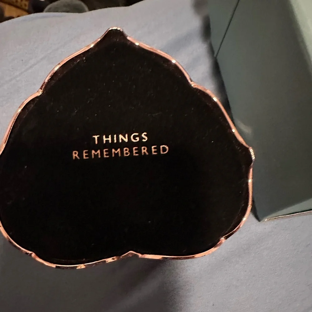 Things Remember Heart-Shaped Rose Gold Jewelry Box
